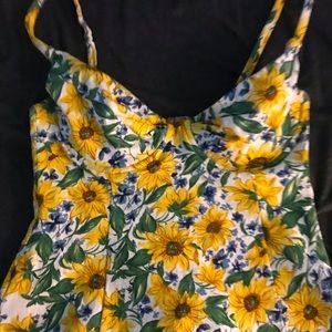 90s floral SUNDRESS w/ built in BRA!